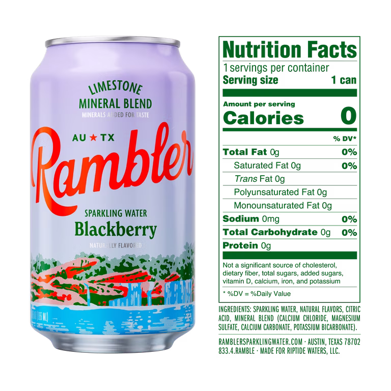 Blackberry Lemon Sparkling Water