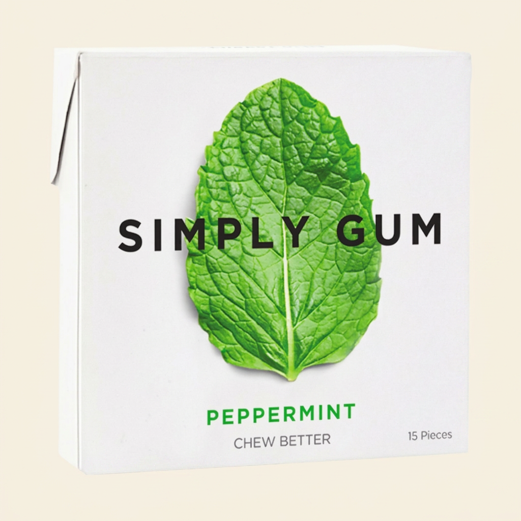 Peppermint Natural Gum