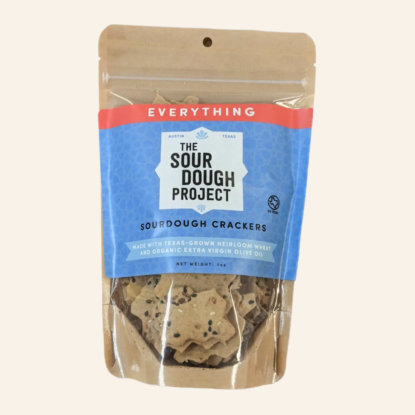 Everything Sourdough Crackers