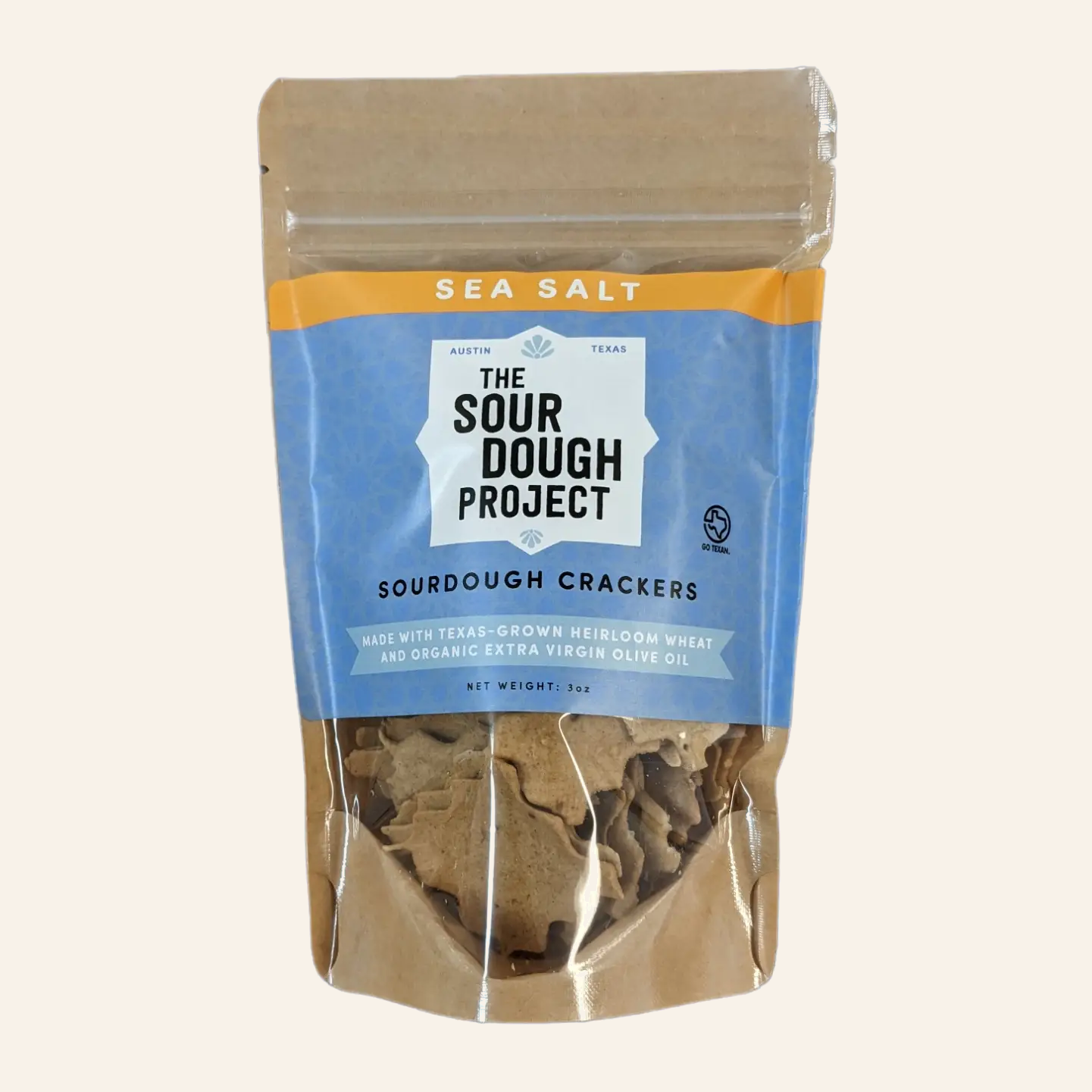 Sea Salt Sourdough Crackers
