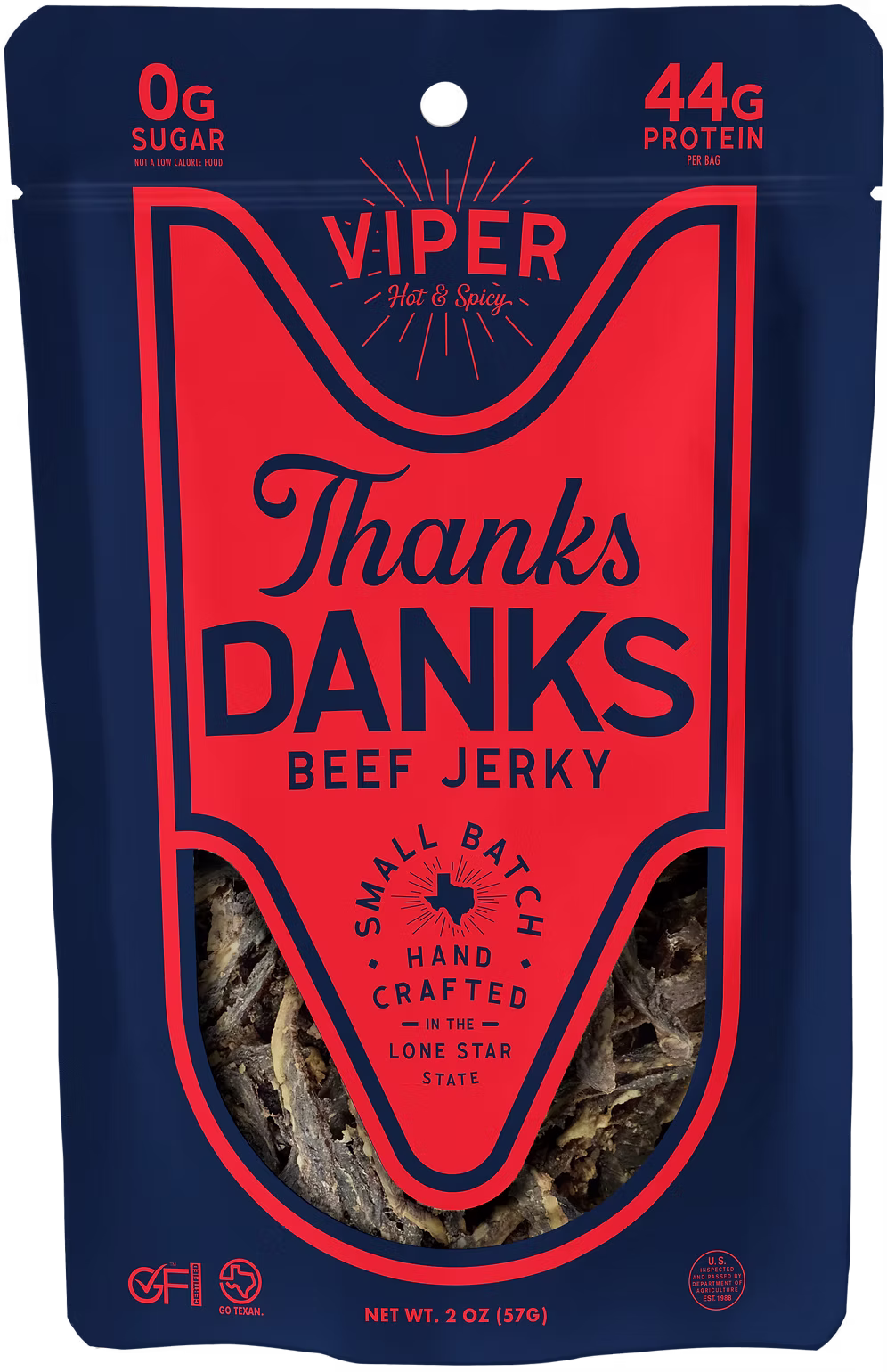 Viper Hot & Spicy Beef Jerky